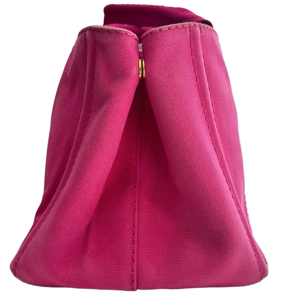 Prada Canapa Shoulder Crossbody Bag Tote Fuchsia Pink Purple Large Summer